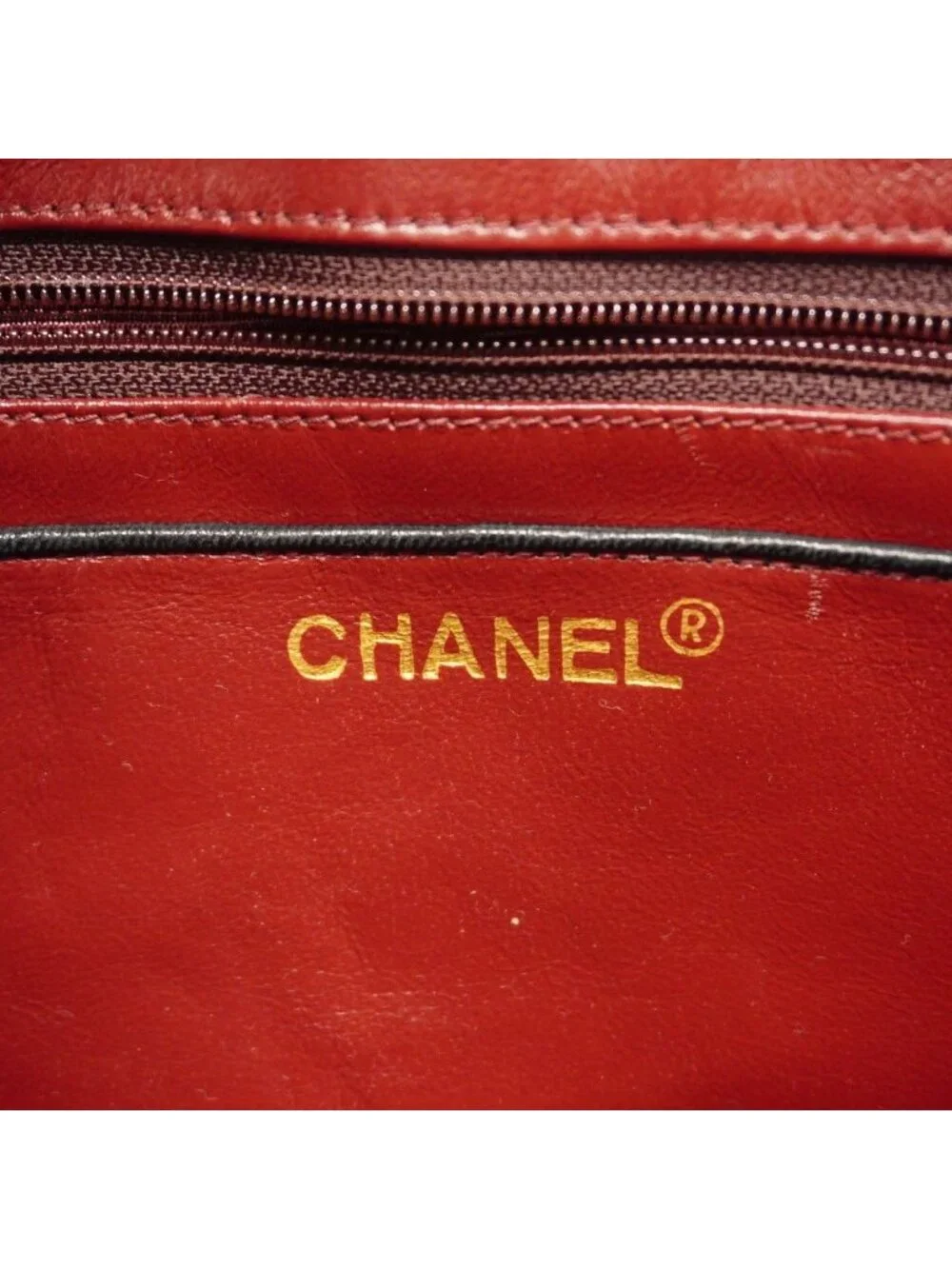 Chanel Shoulder Bag Quilted Lambskin Black Gold